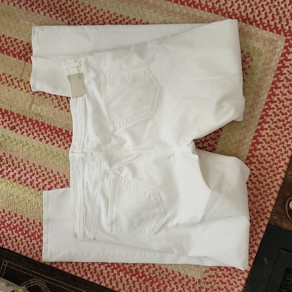 Ag Andriano Goldschmied white The Graduate pant 42 32